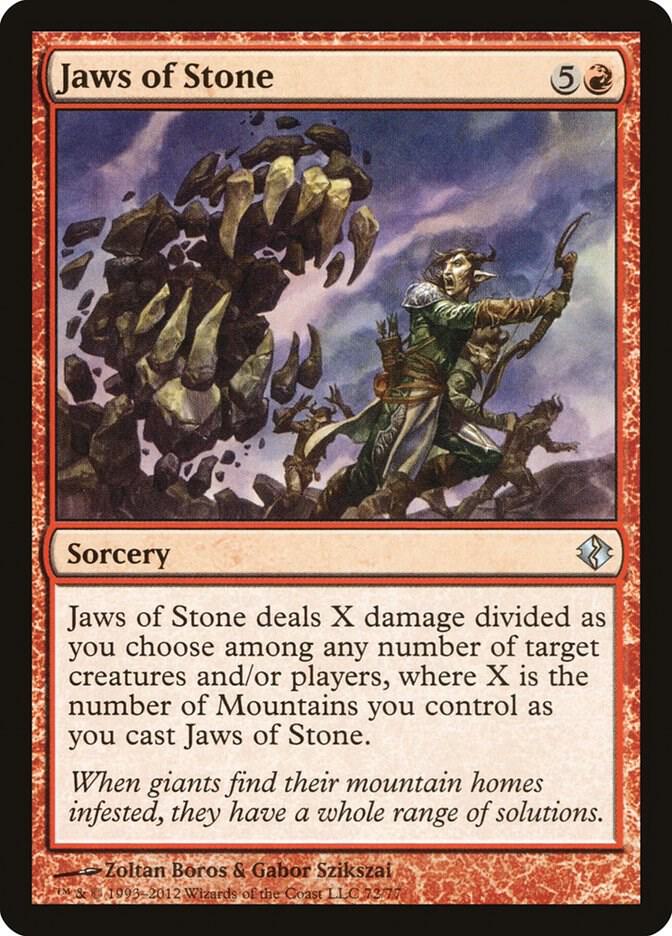Jaws of Stone 72 card from Duel Decks: Venser vs. Koth
