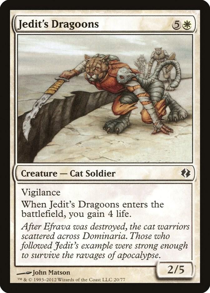 Jedit's Dragoons 20 card from Duel Decks: Venser vs. Koth