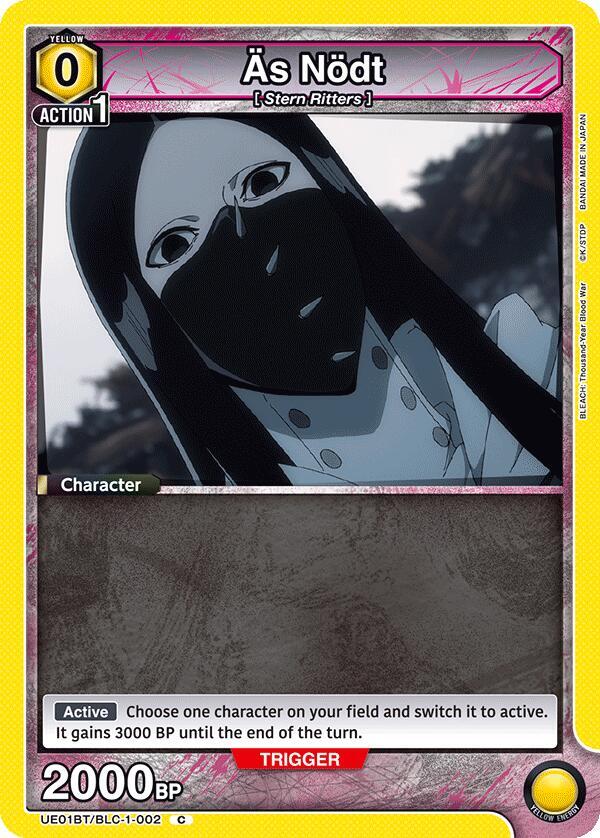As Nodt UE01BT/BLC-1-002 card from UE01BT: BLEACH: Thousand-Year Blood War