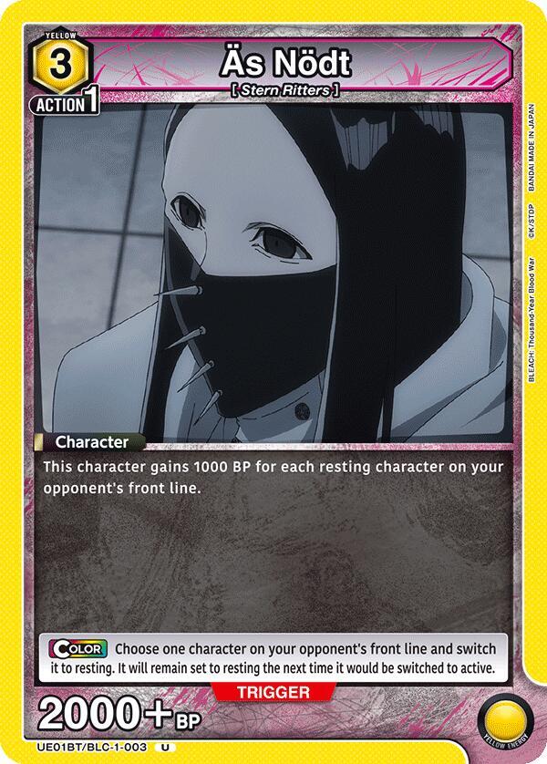 As Nodt UE01BT/BLC-1-003 card from UE01BT: BLEACH: Thousand-Year Blood War
