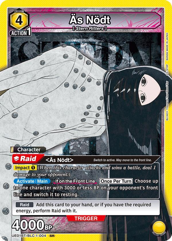 As Nodt UE01BT/BLC-1-004 card from UE01BT: BLEACH: Thousand-Year Blood War