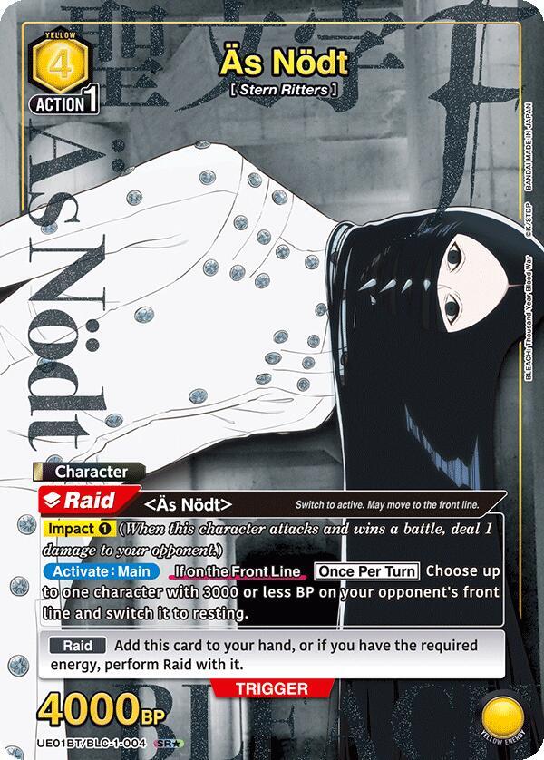 As Nodt (SR*) UE01BT/BLC-1-004 card from UE01BT: BLEACH: Thousand-Year Blood War