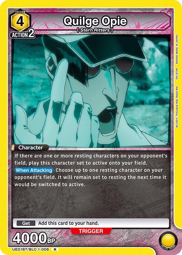 Quilge Opie UE01BT/BLC-1-006 card from UE01BT: BLEACH: Thousand-Year Blood War