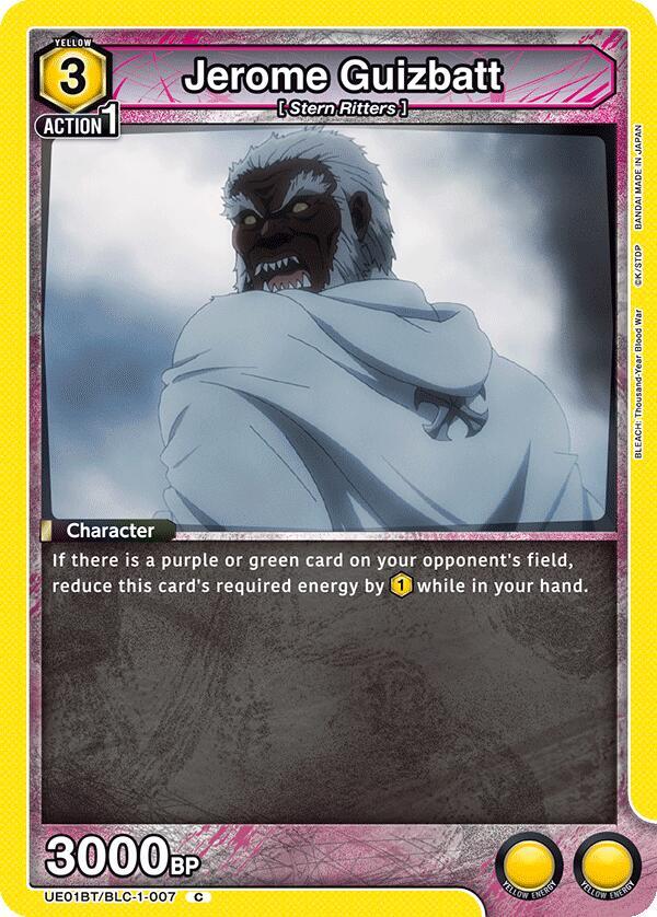 Jerome Guizbatt UE01BT/BLC-1-007 card from UE01BT: BLEACH: Thousand-Year Blood War