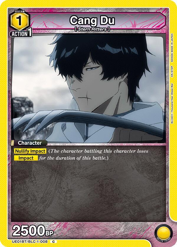 Cang Du UE01BT/BLC-1-008 card from UE01BT: BLEACH: Thousand-Year Blood War