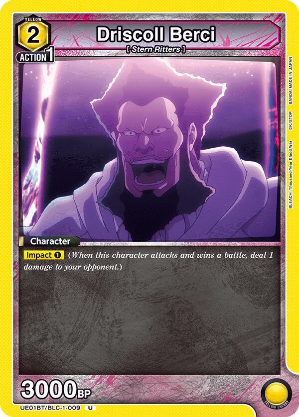 Driscoll Berci UE01BT/BLC-1-009 card from UE01BT: BLEACH: Thousand-Year Blood War