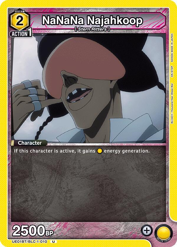 NaNaNa Najahkoop UE01BT/BLC-1-010 card from UE01BT: BLEACH: Thousand-Year Blood War