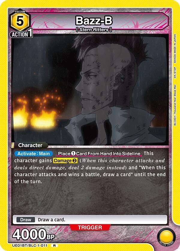 Bazz-B UE01BT/BLC-1-011 card from UE01BT: BLEACH: Thousand-Year Blood War
