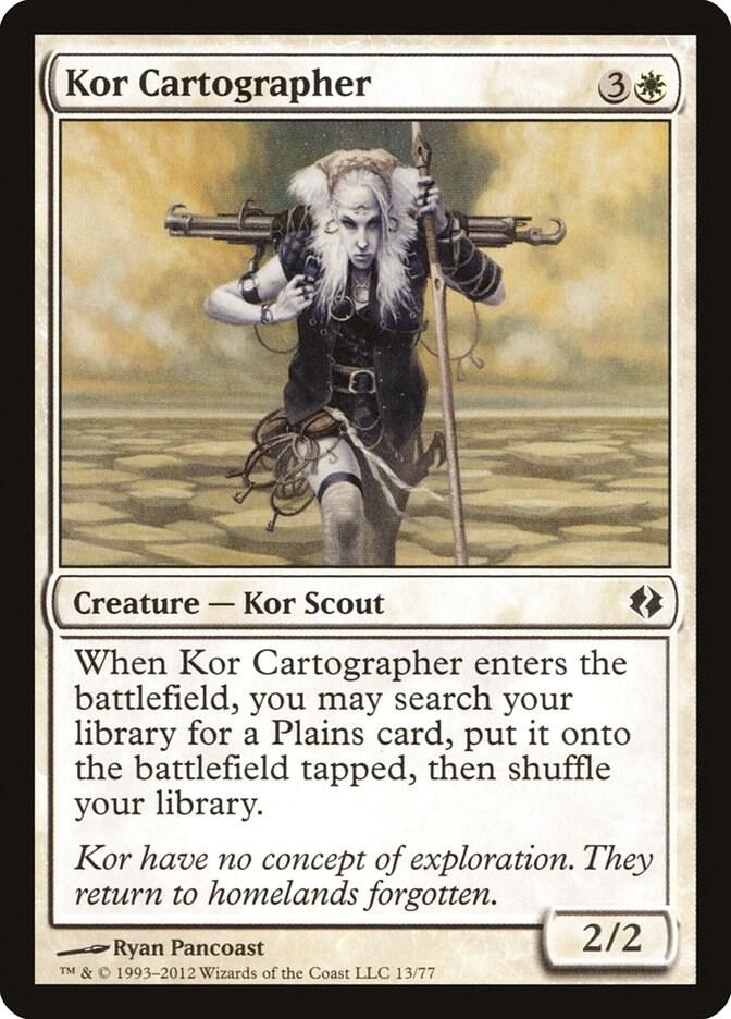 Kor Cartographer 13 card from Duel Decks: Venser vs. Koth