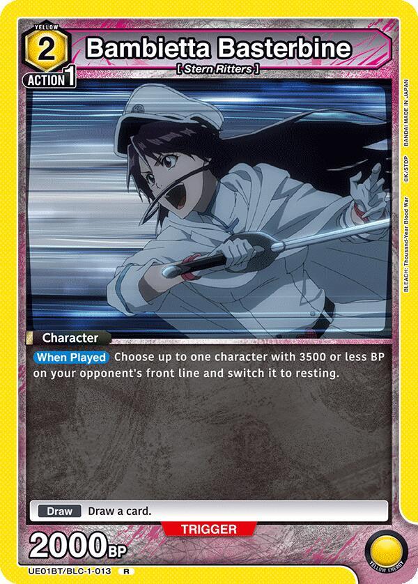 Bambietta Basterbine UE01BT/BLC-1-013 card from UE01BT: BLEACH: Thousand-Year Blood War