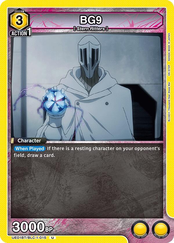 BG9 UE01BT/BLC-1-015 card from UE01BT: BLEACH: Thousand-Year Blood War