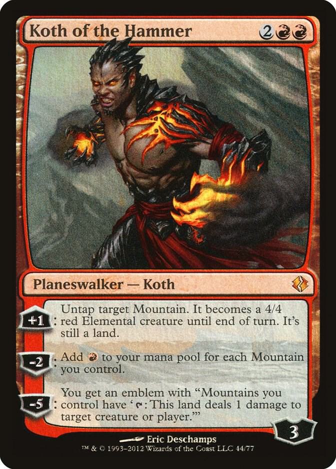 Koth of the Hammer 44 card from Duel Decks: Venser vs. Koth
