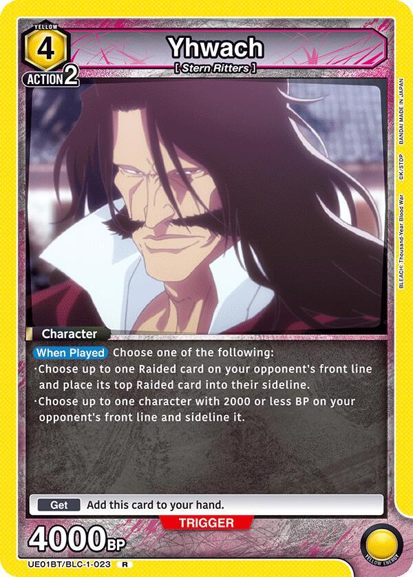 Yhwach UE01BT/BLC-1-023 card from UE01BT: BLEACH: Thousand-Year Blood War