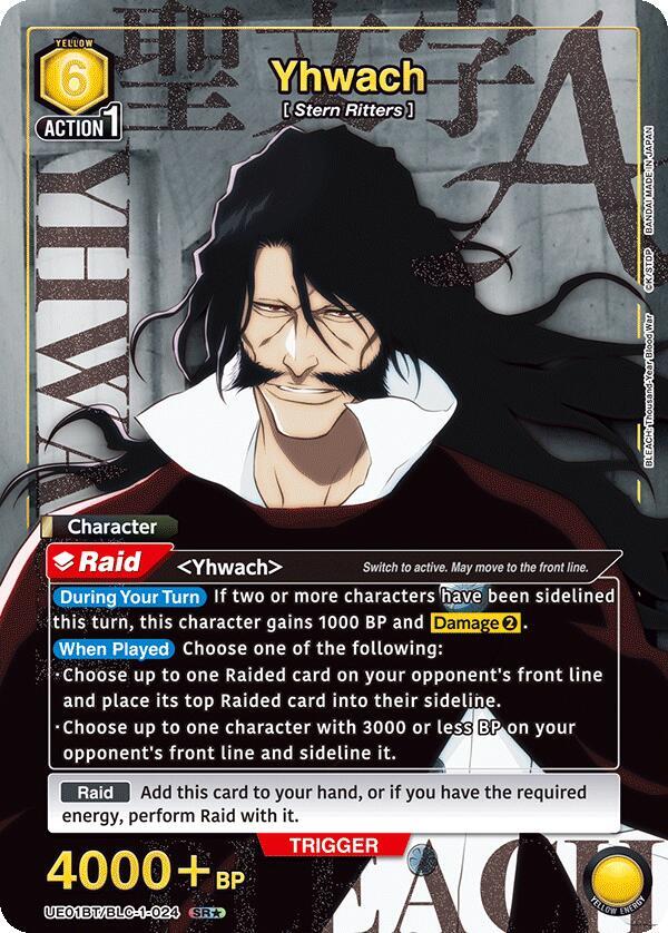 Yhwach (SR*) UE01BT/BLC-1-024 card from UE01BT: BLEACH: Thousand-Year Blood War