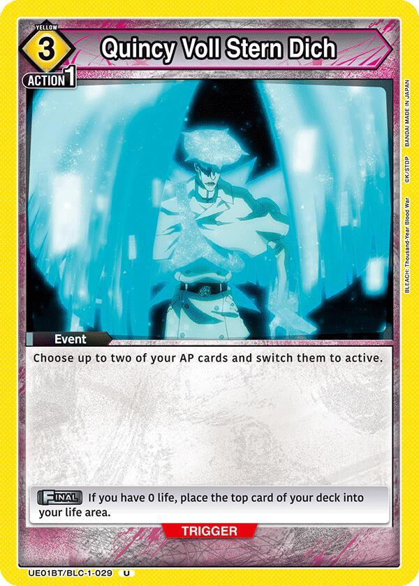 Quincy Voll Stern Dich UE01BT/BLC-1-029 card from UE01BT: BLEACH: Thousand-Year Blood War
