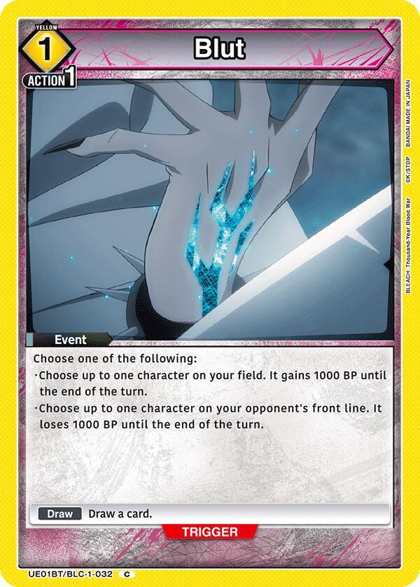 Blut UE01BT/BLC-1-032 card from UE01BT: BLEACH: Thousand-Year Blood War