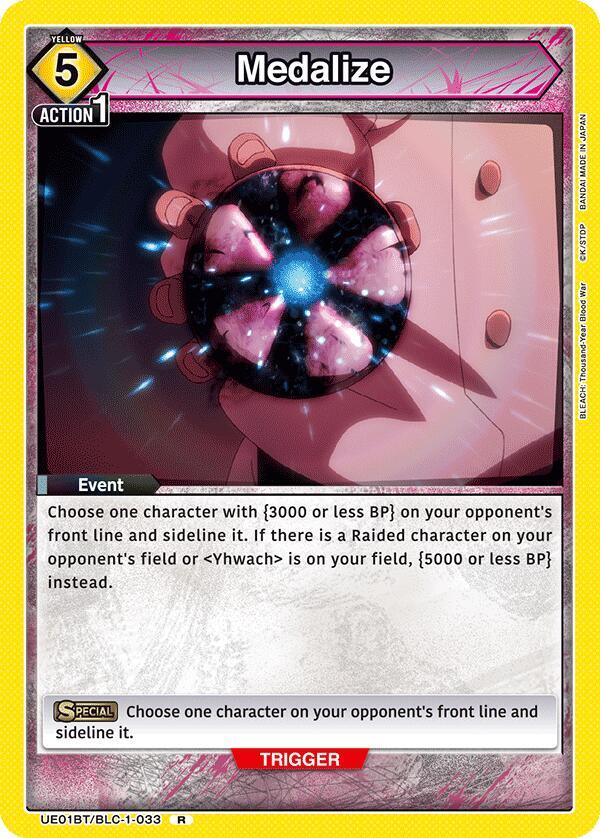 Medalize UE01BT/BLC-1-033 card from UE01BT: BLEACH: Thousand-Year Blood War