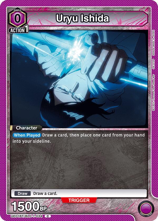 Uryu Ishida UE01BT/BLC-1-034 card from UE01BT: BLEACH: Thousand-Year Blood War