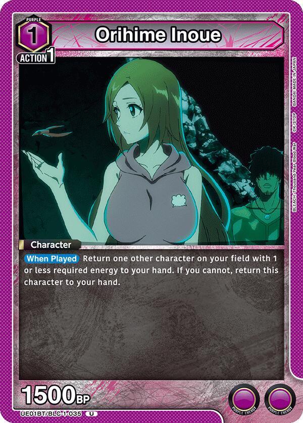 Orihime Inoue UE01BT/BLC-1-035 card from UE01BT: BLEACH: Thousand-Year Blood War