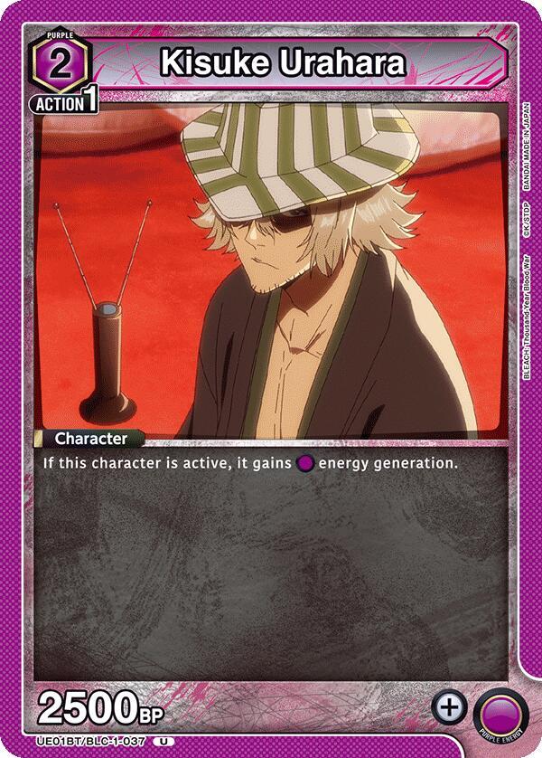 Kisuke Urahara UE01BT/BLC-1-037 card from UE01BT: BLEACH: Thousand-Year Blood War