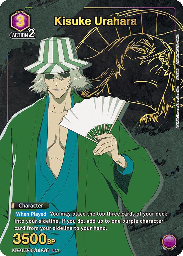Kisuke Urahara (R*) UE01BT/BLC-1-038 card from UE01BT: BLEACH: Thousand-Year Blood War