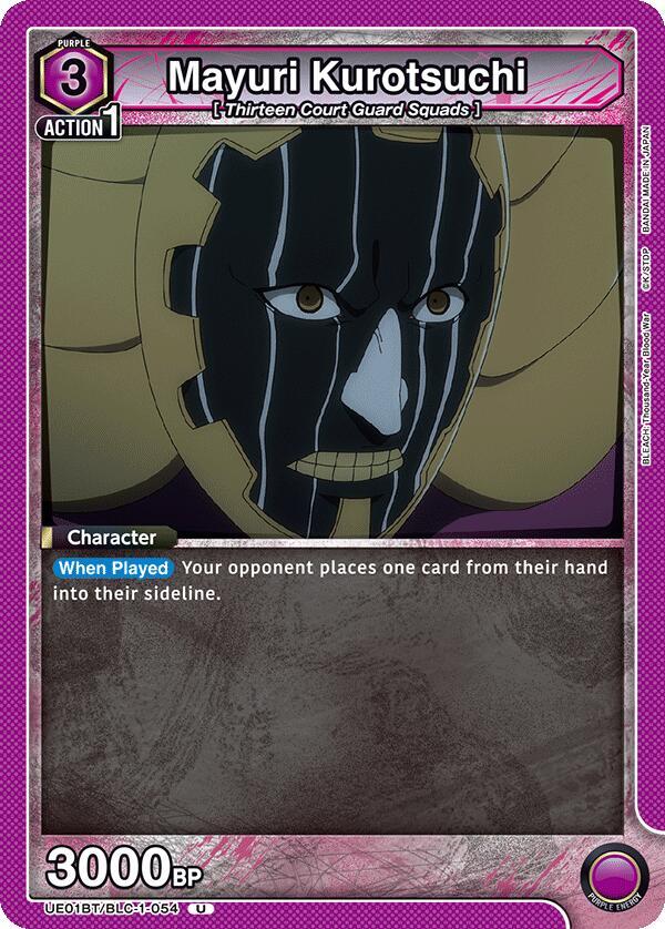 Mayuri Kurotsuchi UE01BT/BLC-1-054 card from UE01BT: BLEACH: Thousand-Year Blood War