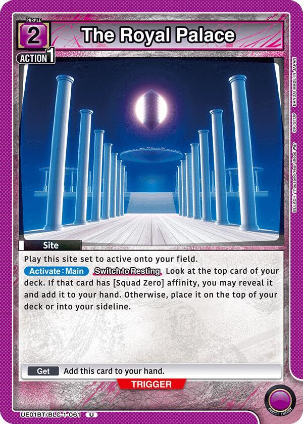 The Royal Palace UE01BT/BLC-1-061 card from UE01BT: BLEACH: Thousand-Year Blood War
