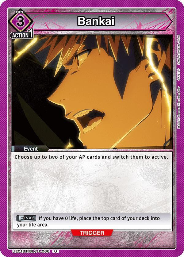 Bankai UE01BT/BLC-1-066 card from UE01BT: BLEACH: Thousand-Year Blood War