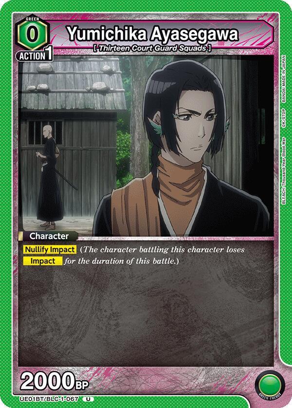 Yumichika Ayasegawa UE01BT/BLC-1-067 card from UE01BT: BLEACH: Thousand-Year Blood War