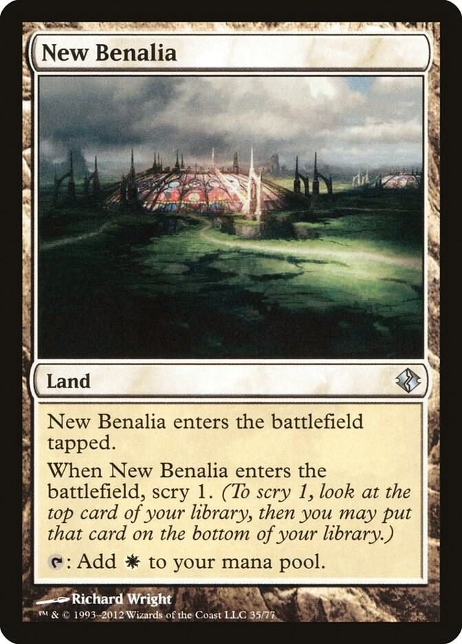 New Benalia 35 card from Duel Decks: Venser vs. Koth