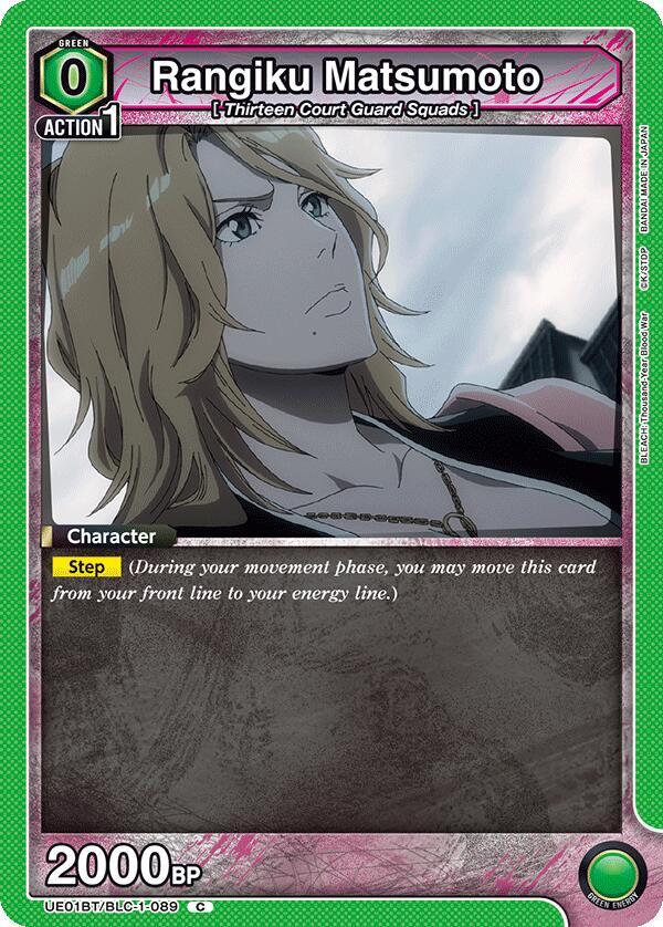 Rangiku Matsumoto UE01BT/BLC-1-089 card from UE01BT: BLEACH: Thousand-Year Blood War
