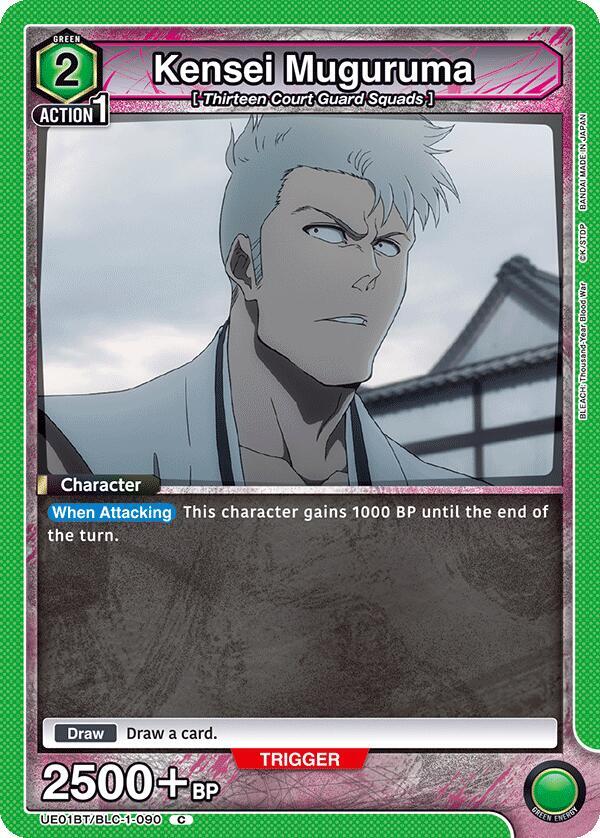 Kensei Muguruma UE01BT/BLC-1-090 card from UE01BT: BLEACH: Thousand-Year Blood War