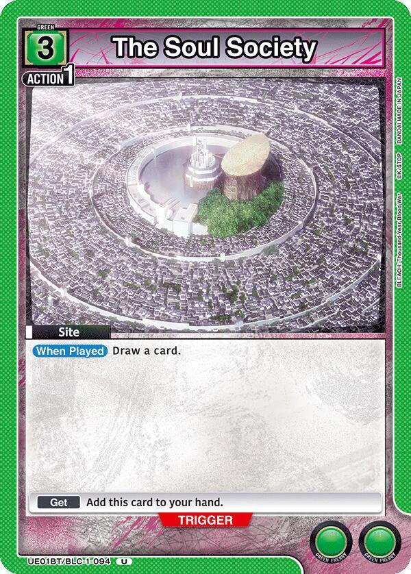 The Soul Society UE01BT/BLC-1-094 card from UE01BT: BLEACH: Thousand-Year Blood War