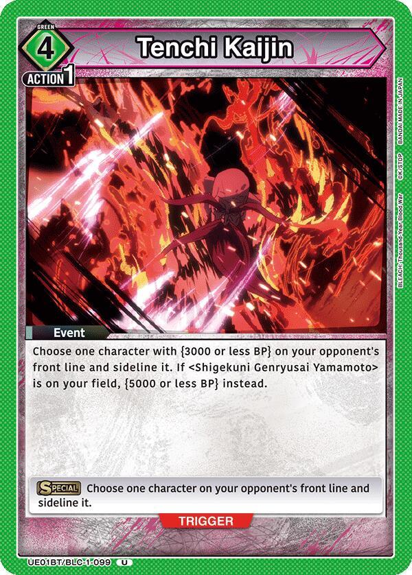 Tenchi Kaijin UE01BT/BLC-1-099 card from UE01BT: BLEACH: Thousand-Year Blood War