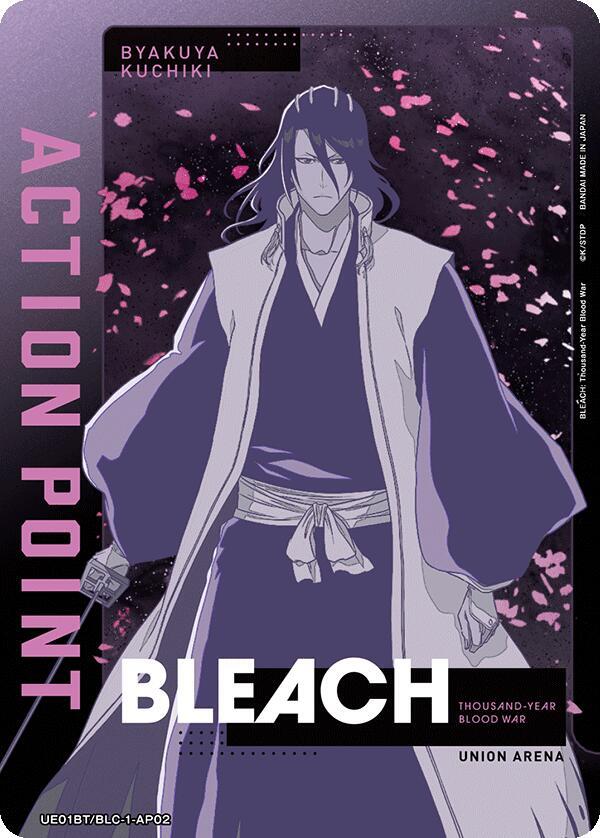 Action Point Card (AP02) (Byakuya Kuchiki) UE01BT/BLC-1-AP02 card from UE01BT: BLEACH: Thousand-Year Blood War