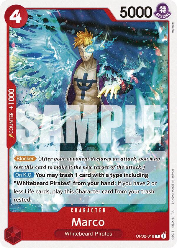 Marco OP02-018 card from Starter Deck 15: RED Edward.Newgate