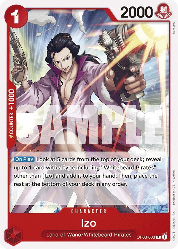Izo OP03-003 card from Starter Deck 15: RED Edward.Newgate