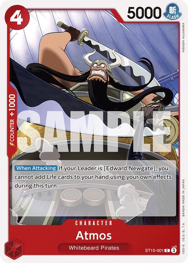 Atmos ST15-001 card from Starter Deck 15: RED Edward.Newgate