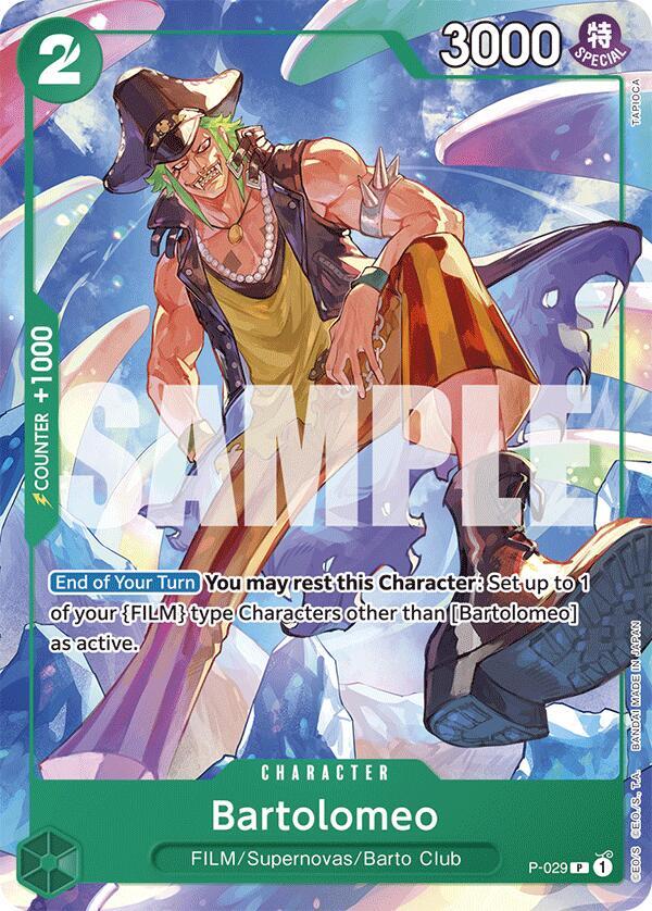 Bartolomeo P-029 card from Starter Deck 16: GREEN Uta