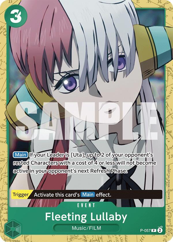 Fleeting Lullaby P-057 card from Starter Deck 16: GREEN Uta