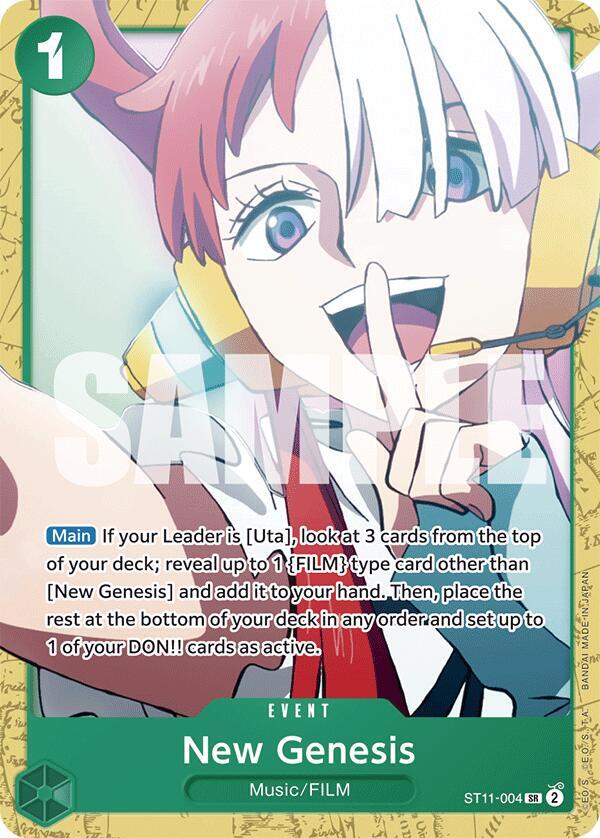 New Genesis ST11-004 card from Starter Deck 16: GREEN Uta
