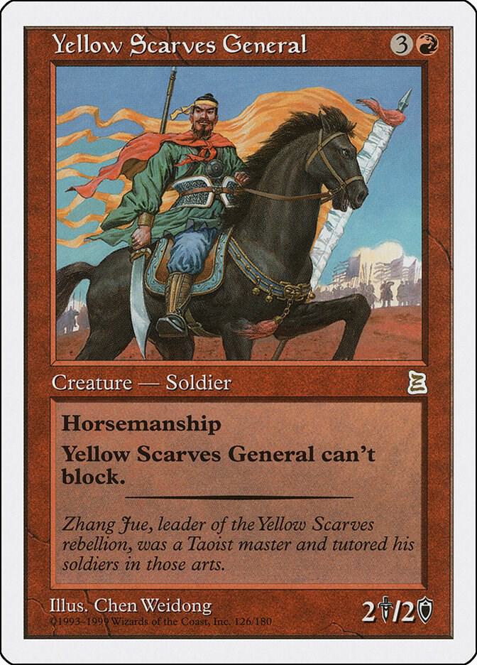 Yellow Scarves General 126 card from Portal Three Kingdoms