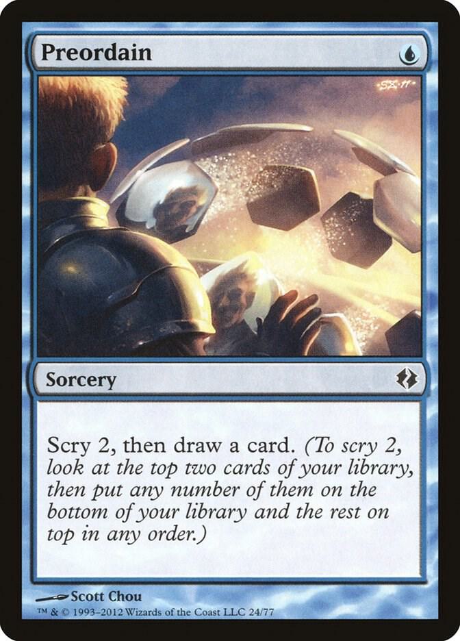 Preordain 24 card from Duel Decks: Venser vs. Koth