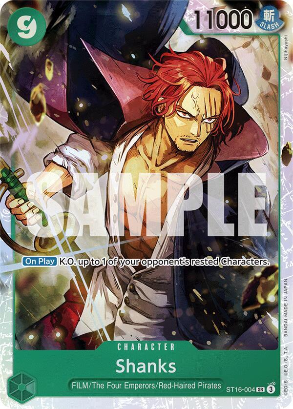 Shanks ST16-004 card from Starter Deck 16: GREEN Uta