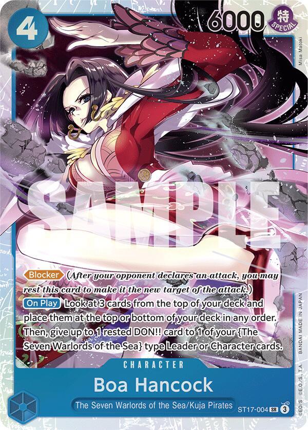 Boa Hancock ST17-004 card from Starter Deck 17: BLUE Donquixote Doflamingo