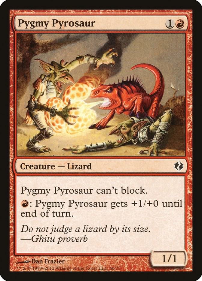 Pygmy Pyrosaur 46 card from Duel Decks: Venser vs. Koth