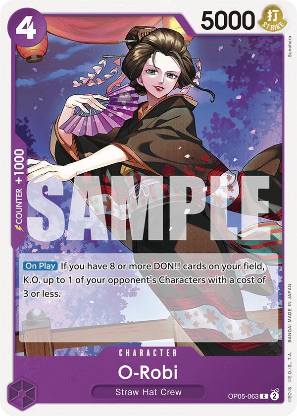 O-Robi OP05-063 card from Starter Deck 18: PURPLE Monkey.D.Luffy