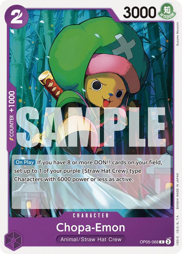 Chopa-Emon OP05-068 card from Starter Deck 18: PURPLE Monkey.D.Luffy