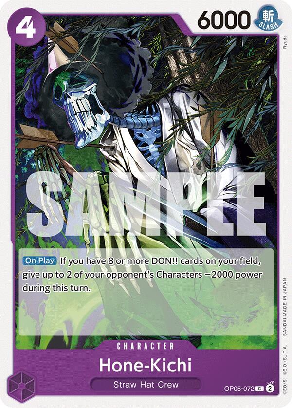 Hone-Kichi OP05-072 card from Starter Deck 18: PURPLE Monkey.D.Luffy