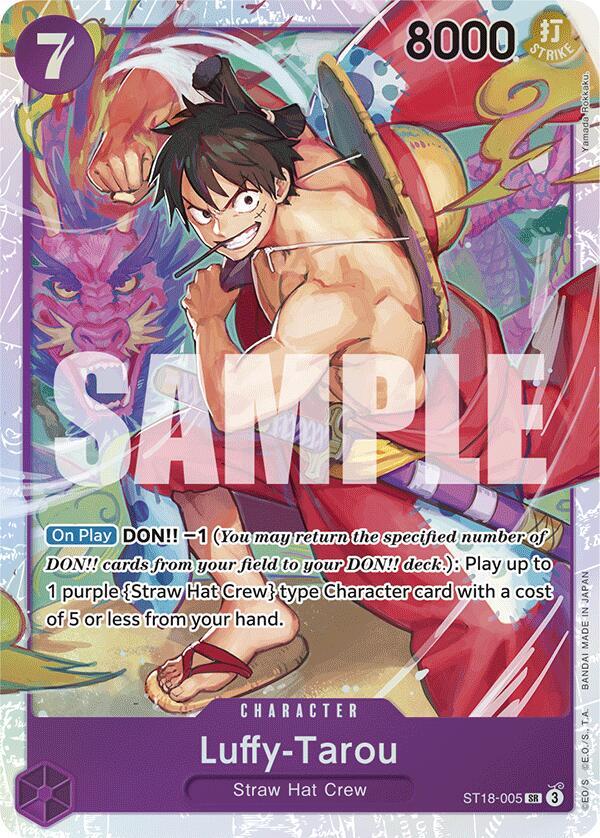 Luffy-Tarou ST18-005 card from Starter Deck 18: PURPLE Monkey.D.Luffy